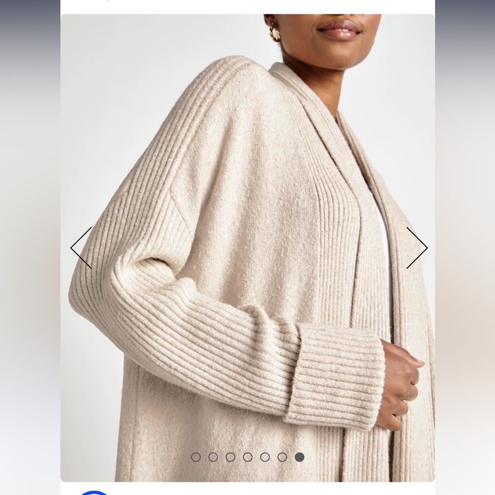 Splendid Ophelia Sweater Cardigan-Oat Heather-NWT - Picture 7 of 11